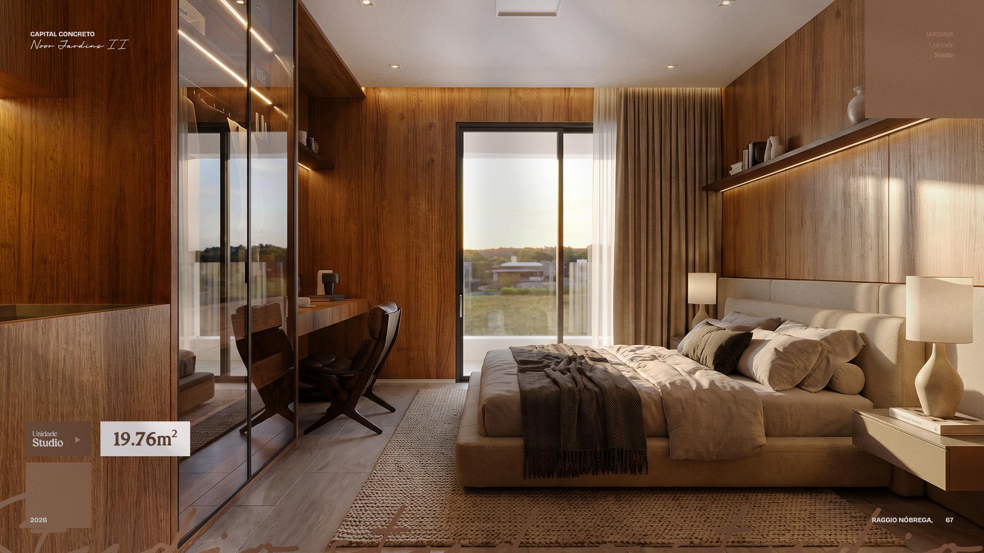 Studio de 19,76 m²