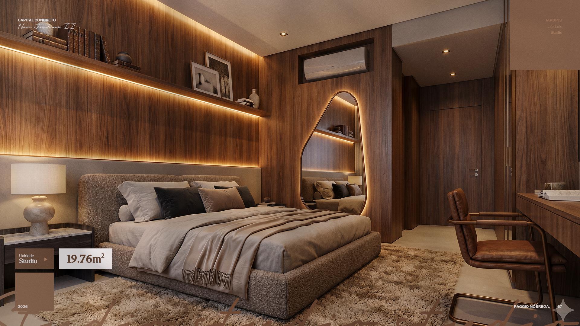Studio de 19,76 m²
